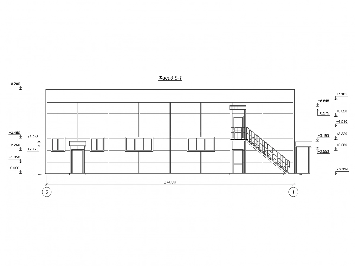 Планировка СТО с АБК из сэндвич-панелей -  фото 11