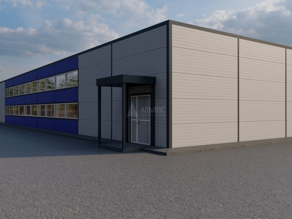 3D визуализация Магазин из сэндвич-панелей - фото 20