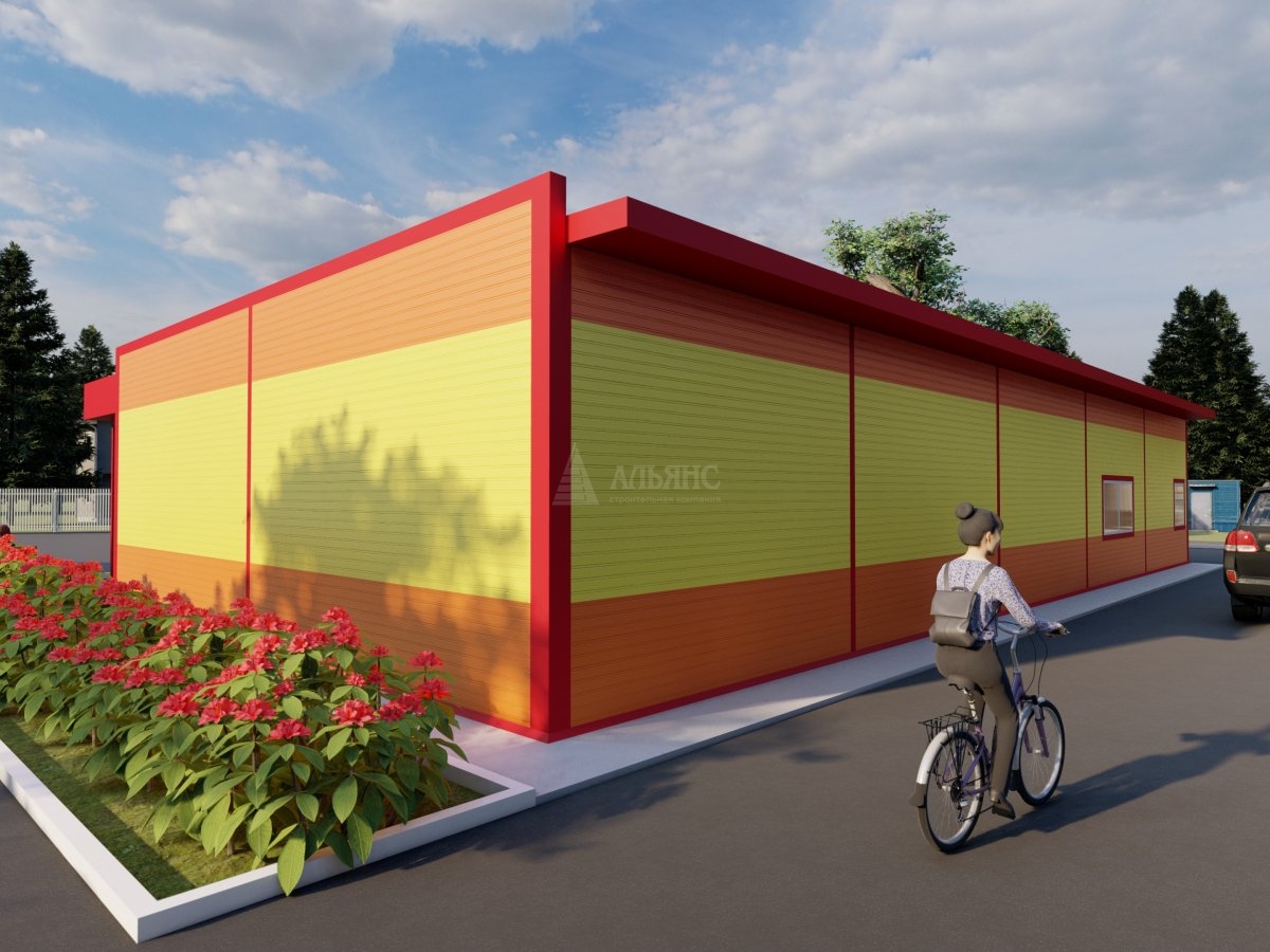 3D визуализация Магазин из сэндвич-панелей - фото 4