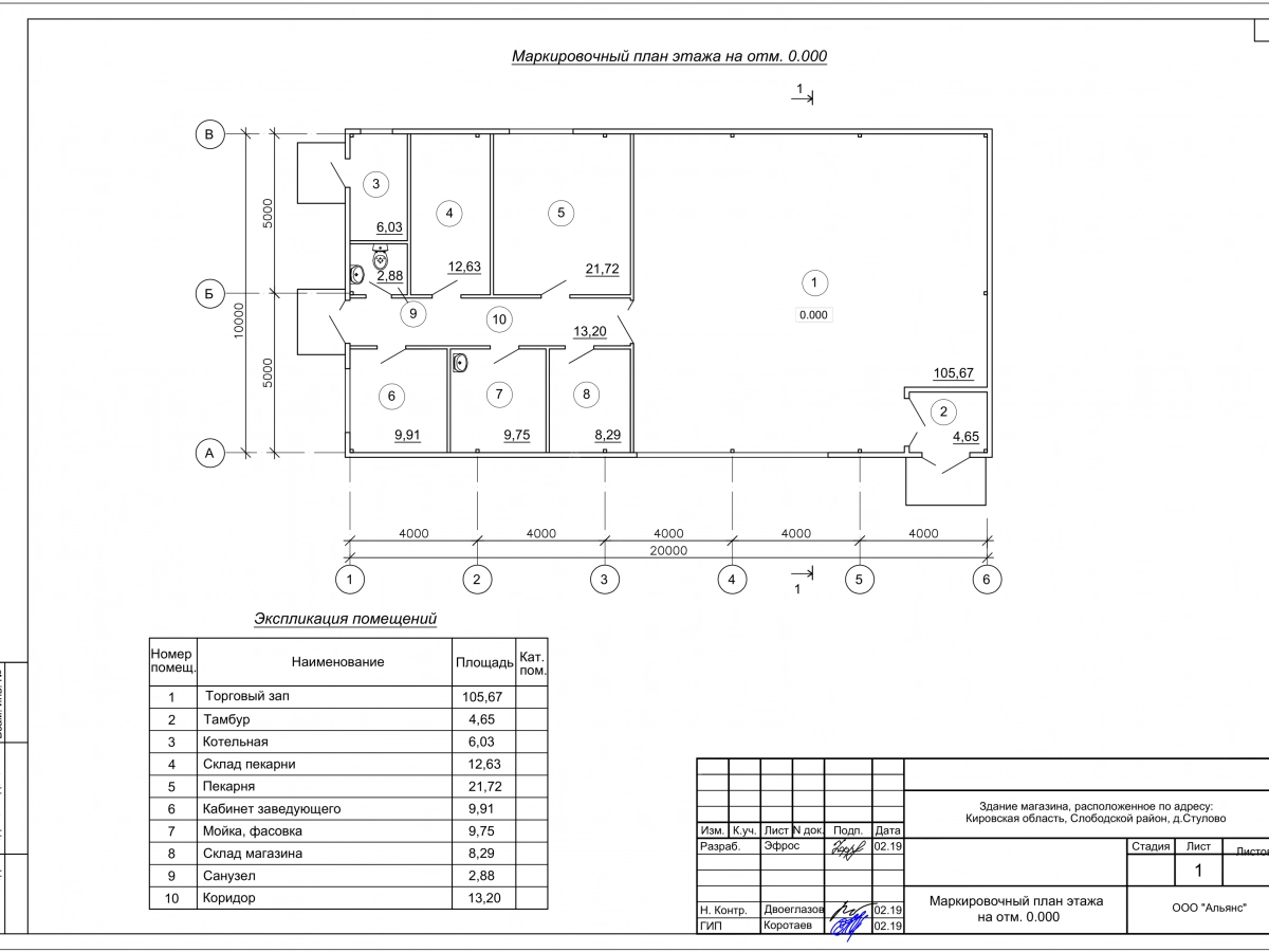 Планировка Магазин из сэндвич-панелей -  фото 1
